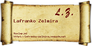 Lafranko Zelmira névjegykártya